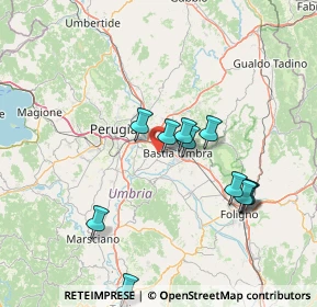 Mappa Via Brufa, 06083 Bastia Umbra PG, Italia (18.44538)