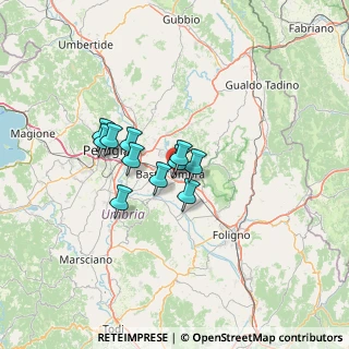 Mappa Via Luigi Galvani, 06083 Bastia Umbra PG, Italia (9.20182)