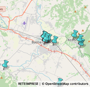 Mappa Viale S. Francesco, 06083 Bastia Umbra PG, Italia (3.74385)