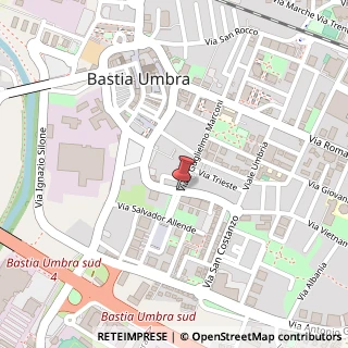 Mappa Via s. michele arcangelo 8/d, 06083 Bastia Umbra, Perugia (Umbria)
