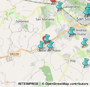 Mappa Difronte il campo sportivo di, 06073 Perugia PG (2.86091)