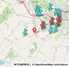 Mappa Difronte il campo sportivo di, 06073 Perugia PG (4.5115)