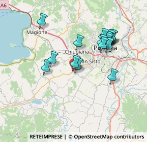 Mappa Difronte il campo sportivo di, 06073 Perugia PG (7.33)