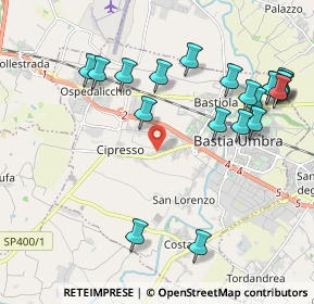 Mappa Via Cipresso, 06083 Bastia Umbra PG, Italia (2.44)