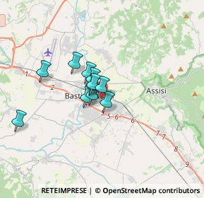 Mappa Via Siria, 06083 Bastia Umbra PG, Italia (2.24727)