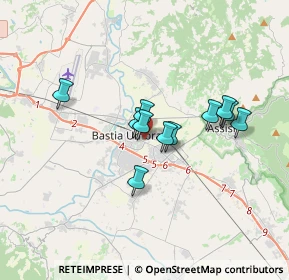 Mappa Via Siria, 06083 Bastia Umbra PG, Italia (2.71909)