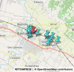 Mappa Via Siria, 06083 Bastia Umbra PG, Italia (1.06333)