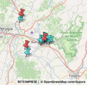 Mappa Via Siria, 06083 Bastia Umbra PG, Italia (4.09167)