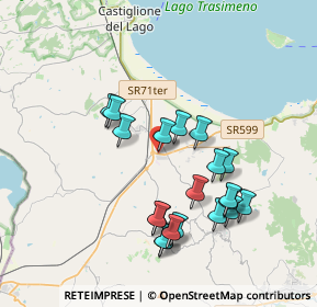 Mappa SR599, 06061 Castiglione del lago PG, Italia (3.7125)