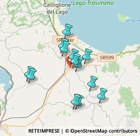 Mappa SR599, 06061 Castiglione del lago PG, Italia (2.99923)