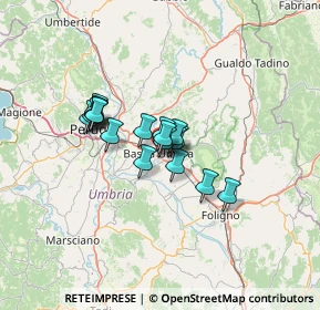 Mappa Via S. Michele Arcangelo, 06083 Bastia Umbra PG, Italia (8.70111)