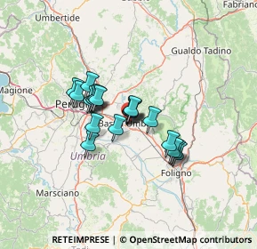 Mappa Via Longarone, 06083 Bastia Umbra PG, Italia (9.38)
