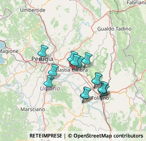Mappa Via Longarone, 06083 Bastia Umbra PG, Italia (11.20286)