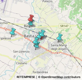 Mappa Via Longarone, 06083 Bastia Umbra PG, Italia (2.3425)