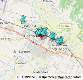 Mappa Via Longarone, 06083 Bastia Umbra PG, Italia (0.94818)