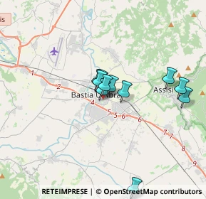 Mappa Via Longarone, 06083 Bastia Umbra PG, Italia (2.72273)