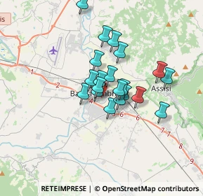 Mappa Via Longarone, 06083 Bastia Umbra PG, Italia (2.508)