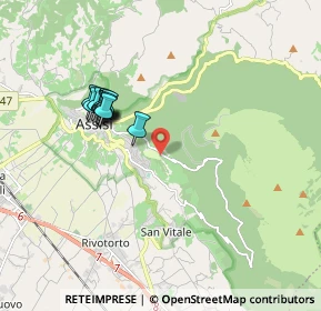 Mappa Via Eremo delle Carceri, 06081 Assisi PG, Italia (1.7)