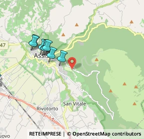 Mappa Via Eremo delle Carceri, 06081 Assisi PG, Italia (2.55182)
