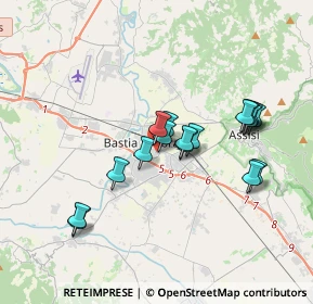 Mappa Via Dante Alighieri, 06083 Bastia Umbra PG, Italia (3.24529)