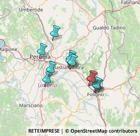 Mappa Via Dante Alighieri, 06083 Bastia Umbra PG, Italia (10.90167)