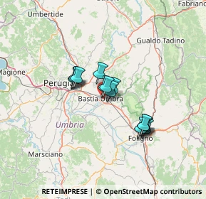 Mappa Via Dante Alighieri, 06083 Bastia Umbra PG, Italia (9.61357)