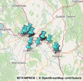 Mappa Via Carlo Marx, 06083 Bastia Umbra PG, Italia (9.2885)