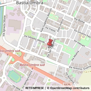 Mappa Via Giosuè Carducci, 13, 06081 Bastia Umbra, Perugia (Umbria)