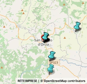 Mappa Piazza Chigi, 53027 San Quirico d'Orcia SI, Italia (2.3685)