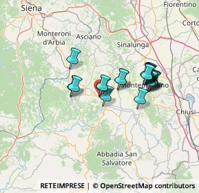 Mappa Piazza Chigi, 53027 San Quirico d'Orcia SI, Italia (11.562)
