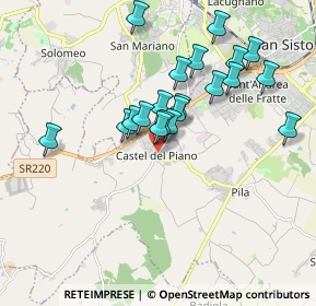 Mappa Via della Musica, 06071 Castel del Piano PG, Italia (1.703)