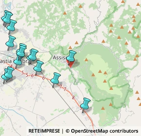 Mappa Via Giovanni Renzi, 06081 Assisi PG, Italia (5.932)