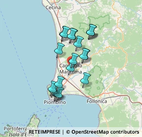 Mappa Via Montanara, 57021 Campiglia Marittima LI, Italia (11.462)