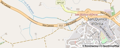Mappa San Quirico d’Orcia