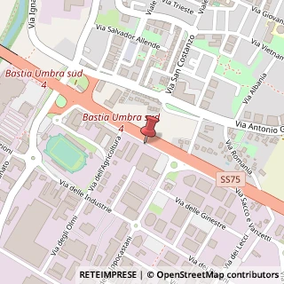 Mappa Via dei Pioppi, 4, 06083 Città di Castello, Perugia (Umbria)