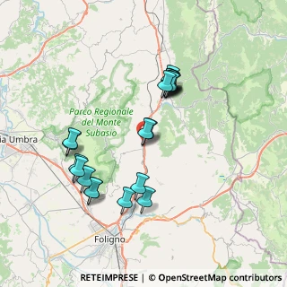 Mappa Via Flaminia Nord, 06030 Valtopina PG, Italia (7.338)