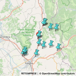 Mappa Via Flaminia Nord, 06030 Valtopina PG, Italia (7.0825)