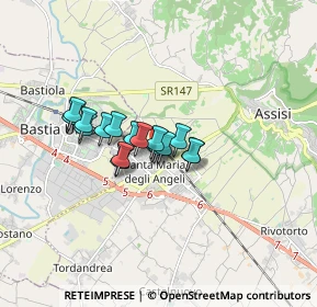 Mappa Via Quintino Sella, 06081 Santa Maria degli Angeli PG, Italia (1.10059)