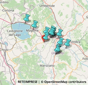 Mappa Via Strozzacapponi, 06071 Castel del Piano PG, Italia (9.37625)