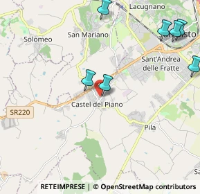 Mappa Via Strozzacapponi, 06071 Castel del Piano PG, Italia (3.14091)