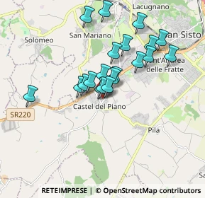 Mappa Via Strozzacapponi, 06071 Castel del Piano PG, Italia (1.5555)