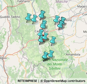 Mappa Piazza Vittorio Veneto, 62035 Pievebovigliana MC, Italia (11.8735)