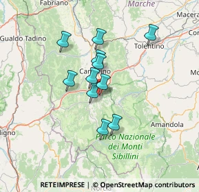 Mappa Piazza Vittorio Veneto, 62035 Pievebovigliana MC, Italia (10.77273)