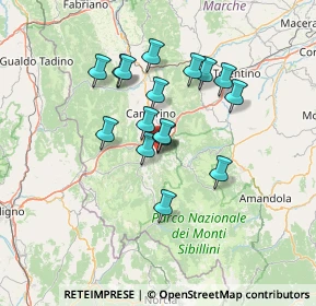 Mappa Piazza Vittorio Veneto, 62035 Pievebovigliana MC, Italia (11.6075)