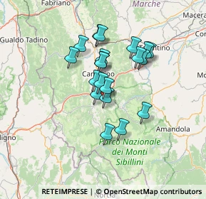 Mappa Piazza Vittorio Veneto, 62035 Pievebovigliana MC, Italia (11.0455)