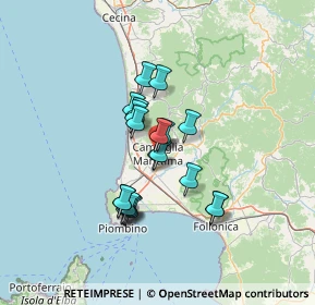Mappa SP 20, 57021 Campiglia Marittima LI, Italia (10.548)