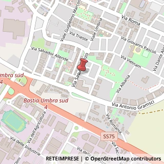 Mappa Via San Costanzo, 17, 06083 Bastia Umbra, Perugia (Umbria)