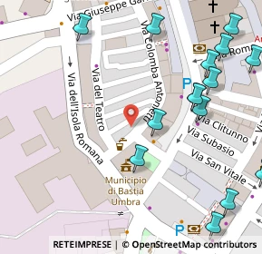 Mappa Via Colomba Antonietti, 06083 Bastia Umbra PG, Italia (0.104)