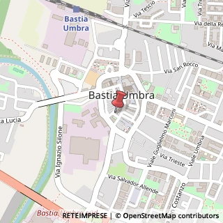 Mappa Piazza Giuseppe Mazzini, 41, 06083 Bastia Umbra, Perugia (Umbria)