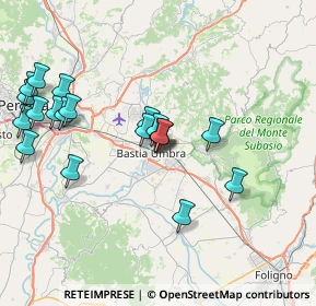 Mappa Giontella, 06083 Bastia Umbra PG, Italia (8.2405)